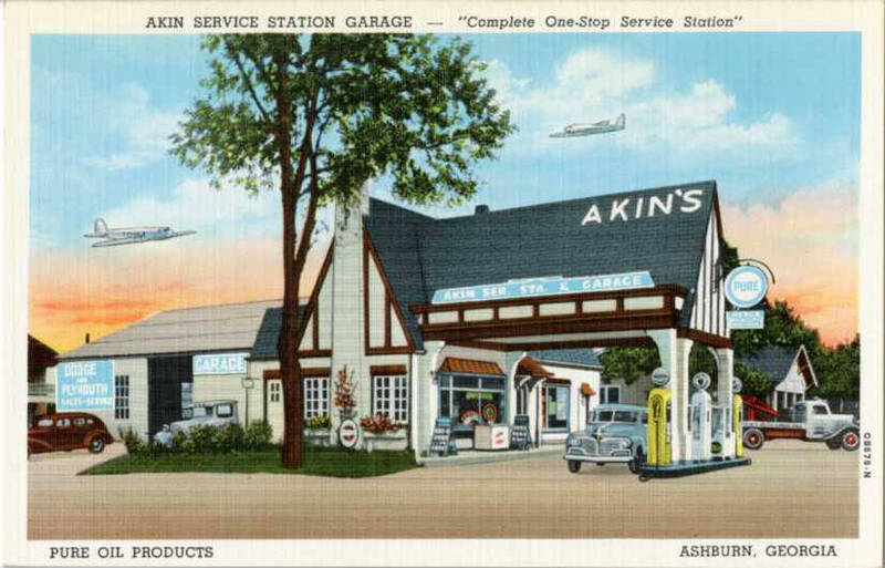 Akin Service Station Garage 1940.jpg
