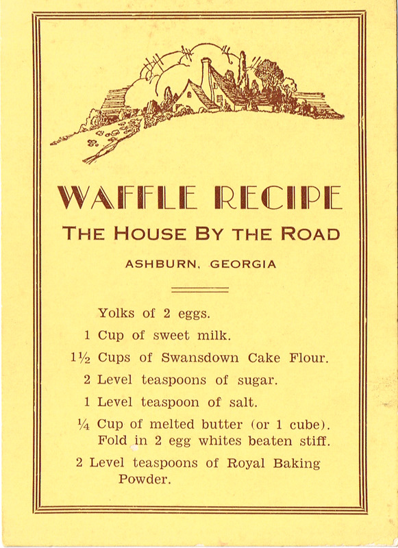 Waffle Recipe - The House by the Road card.tif