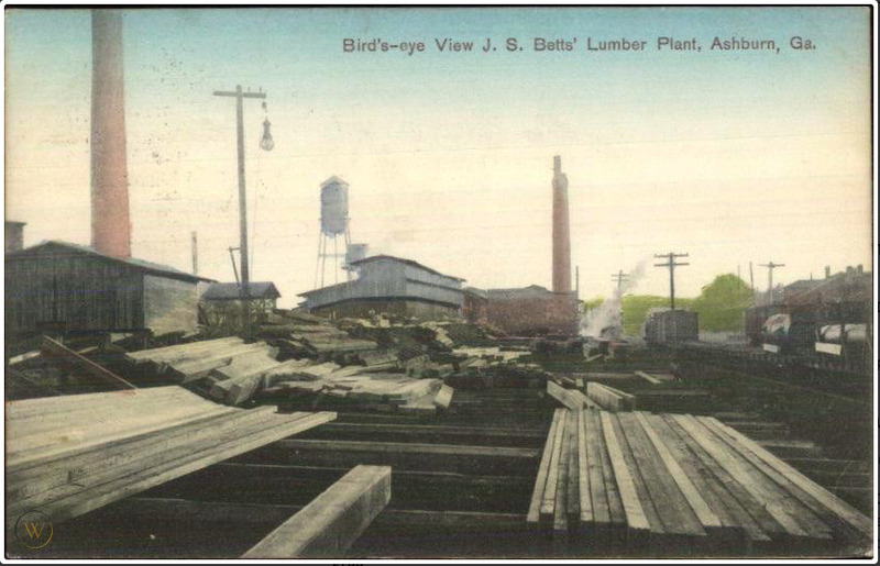 Bird's Eye view of J.S. Betts Lumber Plant c. 1910.png