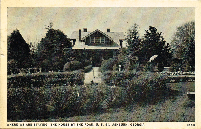 Where we are staying  - The House by the Road - 2X-122 postcard front.tif