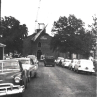 Ashburn Baptist Church Steeple Raising 1956 2.jpg