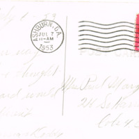 US Post Office - Ashburn, GA 2-T-186 - postcard back.tif
