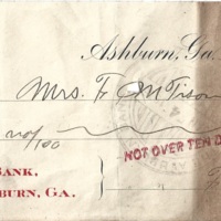 Check for Mrs. FM Tison - The Ashburn Bank, Dec 22, 1915.jpg