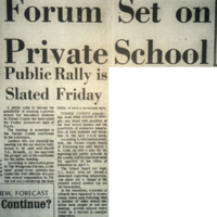 Forum Set on Private School