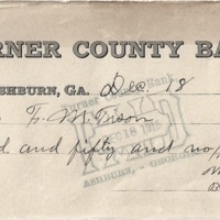 Wiregrass Farmer - FM Tison Check - Turner County Bank - Dec 18 1915.jpg