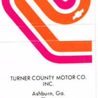 Turner County Motor Co. Inc. matchbook.tif