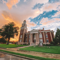 Sunset over the Turner County Courthouse