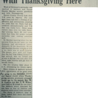 Word of [German] Surrender Received With Thanksgiving Here