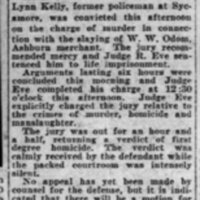 Officer Convicted of Slaying Merchant - Lynn Kelly of Sycamore murdered WW Odom - Atlanta Constitution 25 Oct 1930.JPG