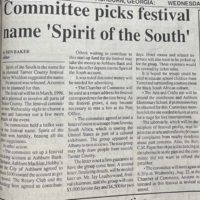 Committee Picks festival name &#039;Spirit of the South&#039;