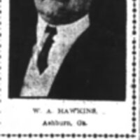W.A. Hawkins of Ashburn, c. 1905