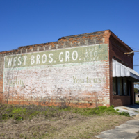 West Brothers Grocery Store Advertisement