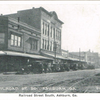 Railroad Street South, Ashburn, GA. - 01233 - postcard front.tif