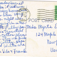 US Post Office - Ashburn, GA 7B107-N - postcard back.tif