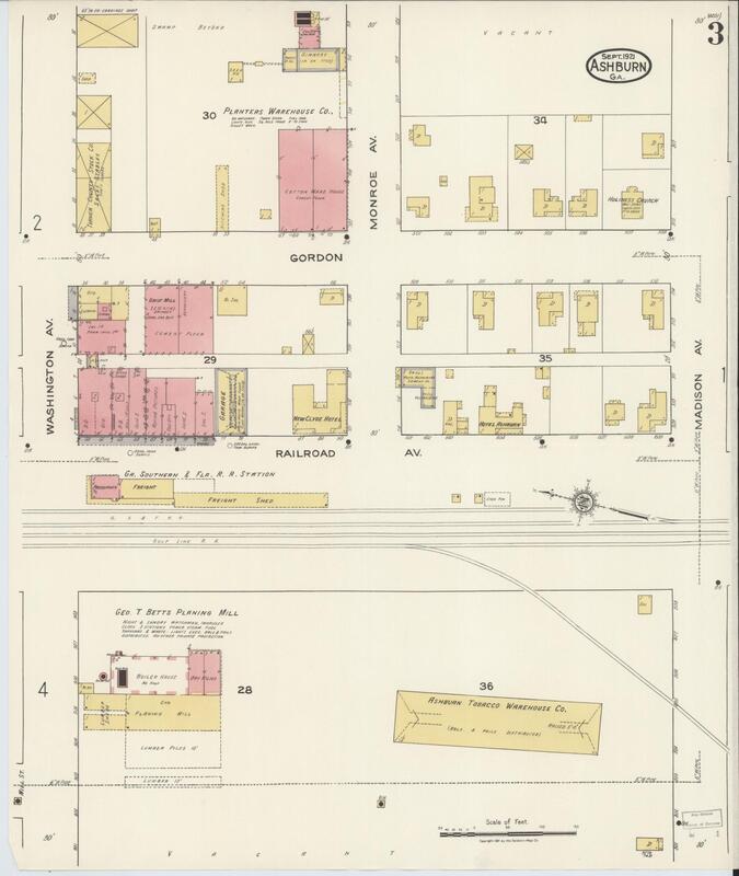 Sanborn Fire Insurance Map from Ashburn, Turner County, Georgia. - Sept 1921 3.jpg