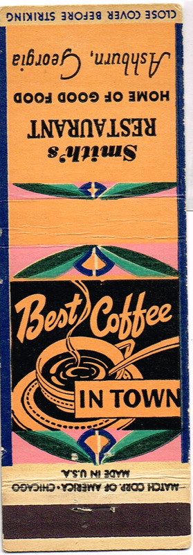 Smith_s Restaurant - best coffee in town matchbook.tif