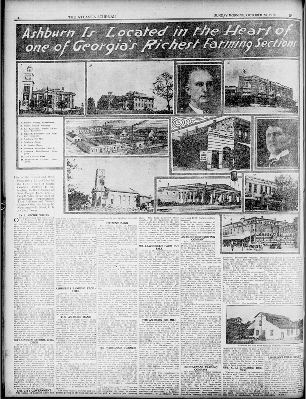 The Atlanta Journal Sun, Oct 20, 1918 ·Page 20 - Article on Ashburn.jpg