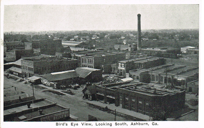 Bird_s Eyes View, looking South - Ashburn, GA - postcard front.tif