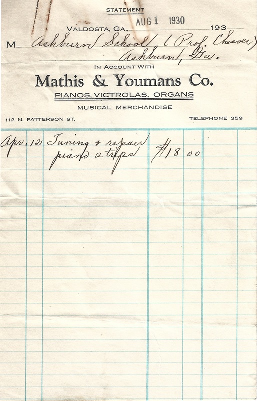 Ashburn Public Schools - Mathis & Youmans Co. bill August 1, 1930.jpg
