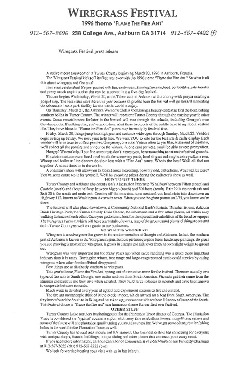 1996 Wiregrass Festival Press Release - March 20-24, 1996.pdf