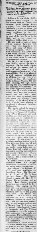 Ashburn - the capital of turner county - Savannah_Tribune_1913-02-22_[1].png