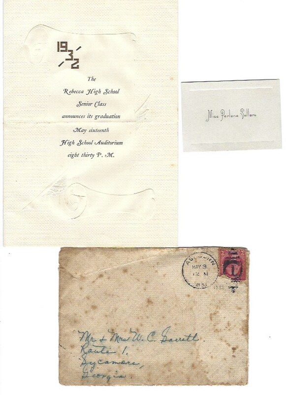 Perlene Sellars Kelly Graduation Invitation c.1932.jpeg