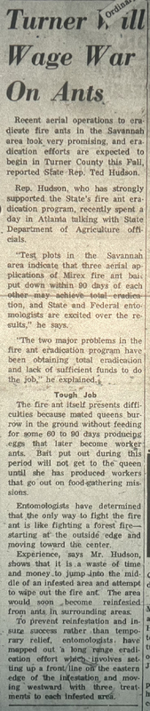 1969 July 24 - Turner will wage war on ants.jpg
