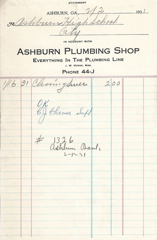 Ashburn Public Schools - Ashburn Plumbing Shop February 2, 1931.jpg