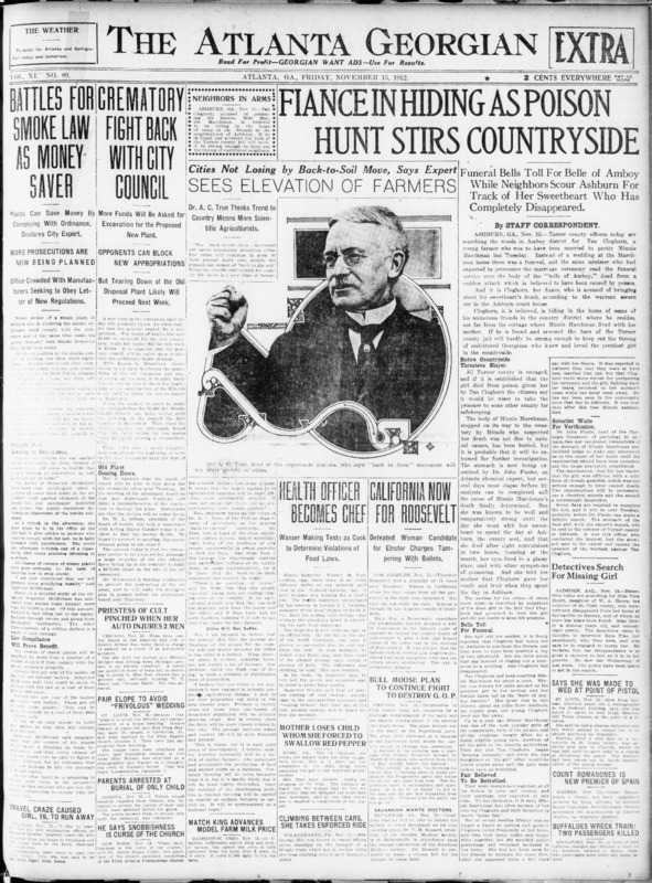 1912 Nov 15 - The Atlanta Georgian - Fiance hiding [in Ashburn] as poison hunt stirs countryside.pdf