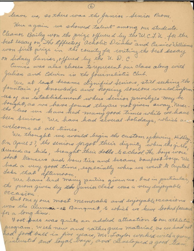 1934 Ashburn High School graduation speech by Opal Nipper page 6.jpg