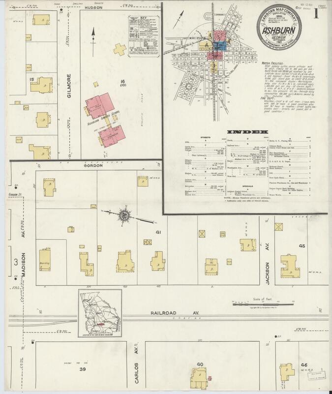 Sanborn Fire Insurance Map from Ashburn, Turner County, Georgia. - Sept 1921 1.jpg