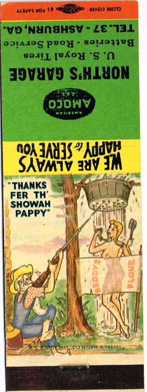 North_s Garage - Thanks fer th_ showah pappy matchbook.tif