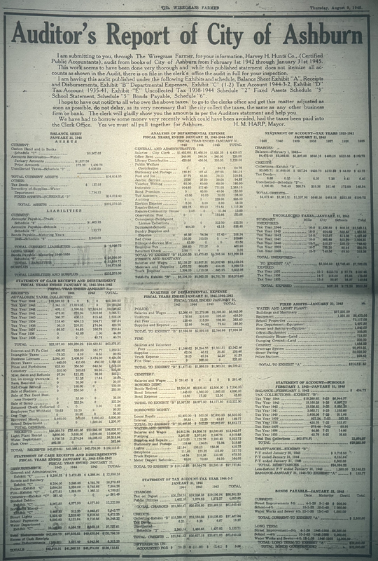 1945 Aug 9 WGF - Auditor_s Report on City of Ashburn.jpg