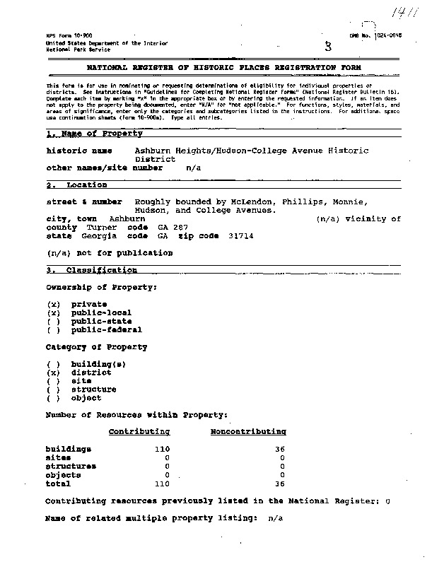 Ashburn Heights:Hudson-College Avenue Historic District application.pdf