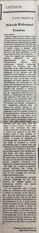 The Wiregrass Farmer October 10, 1985 - Schools Withstand Tensions Letter from TCHS faculty.jpg