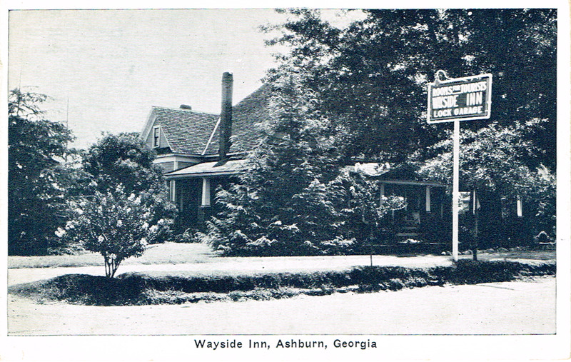 Wayside Inn, Ashburn, GA - Auburn - postcard front.tif