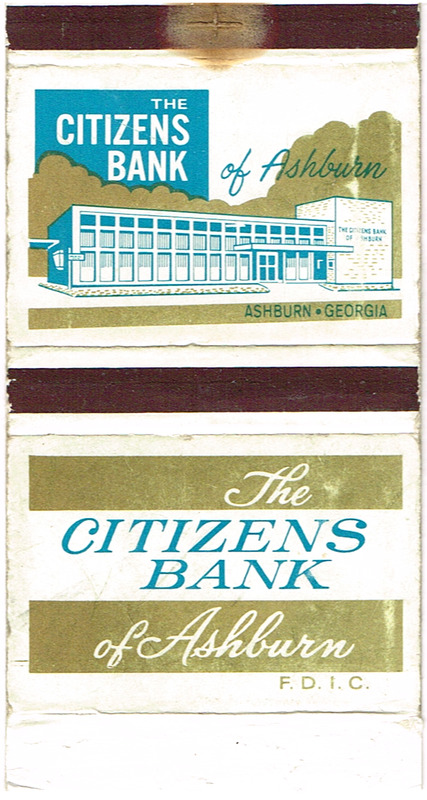 Citizens Bank of Ashburn, GA matchbook.tif