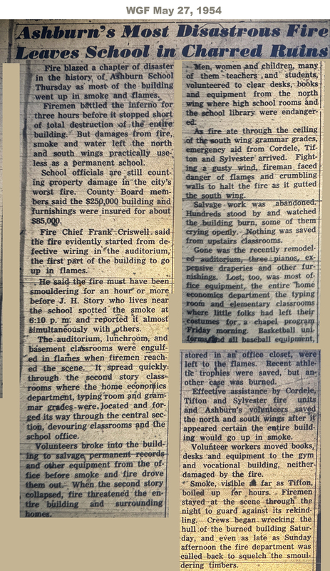 Ashburn's Most Disastrous Fire Leaves School in Charred Ruins - WGF May 27, 1954.jpg