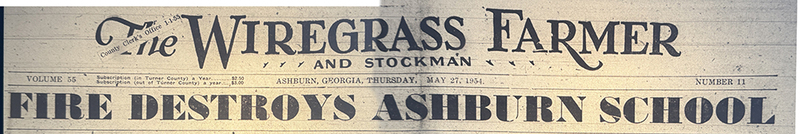 Fire Destroys Ashburn School - WGF May 27, 1954 copy 1000.jpg