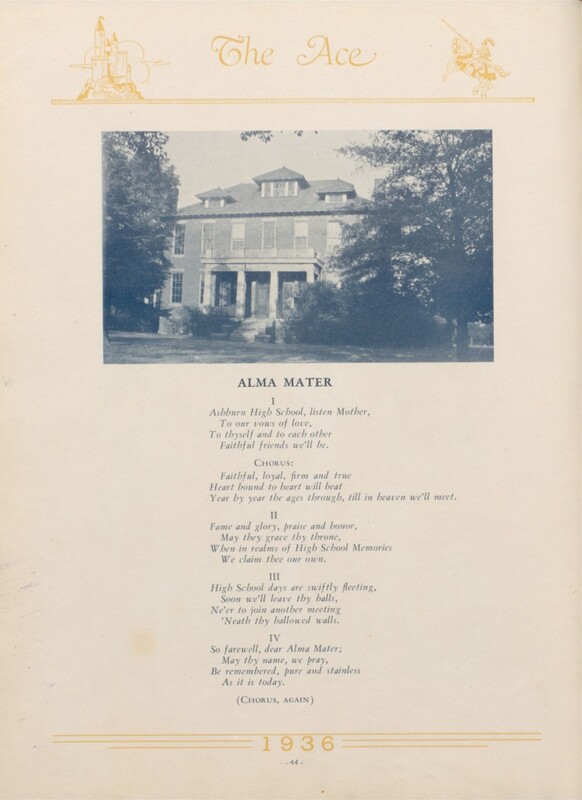 Ashburn High School Alma Mater - 1936 ACE Yearbook.jpg