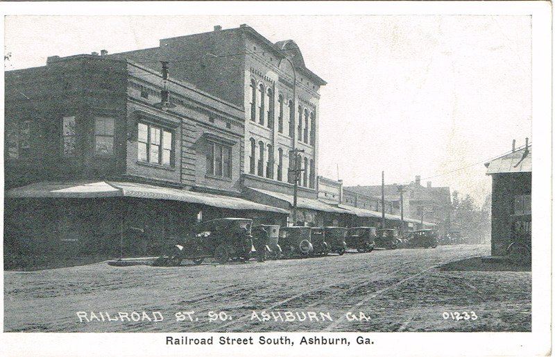 Railroad Street South, Ashburn, GA. - 01233 - postcard front.tif