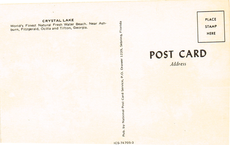 Crystal Lake - ICS-74705-3 - postcard back.tif