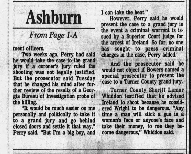 The Atlanta Constitution November 13, 1985 - DA won't charge Ashburn officer in slaying 2 of 2.jpg