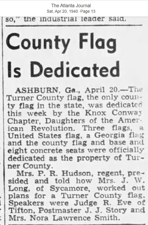 The Atlanta Journal Sat, Apr 20, 1940 ·Page 13 - County Flag is Dedicated.png