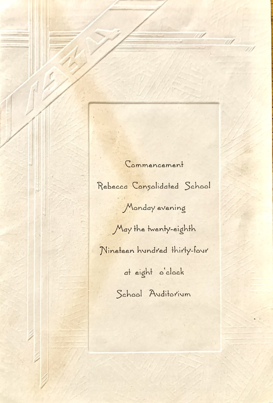 Edna Josephine Sellars.Brown. 1934 Rebecca Consolidated SChool(HS).Turner Co GA.Commencement Invitation.2.JPG