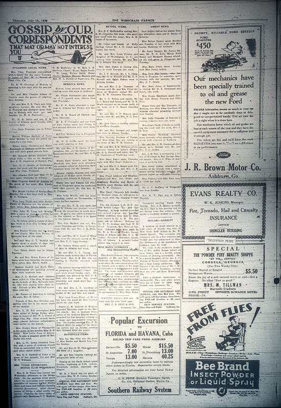 WGF July 18, 1929 Gossip page.jpg