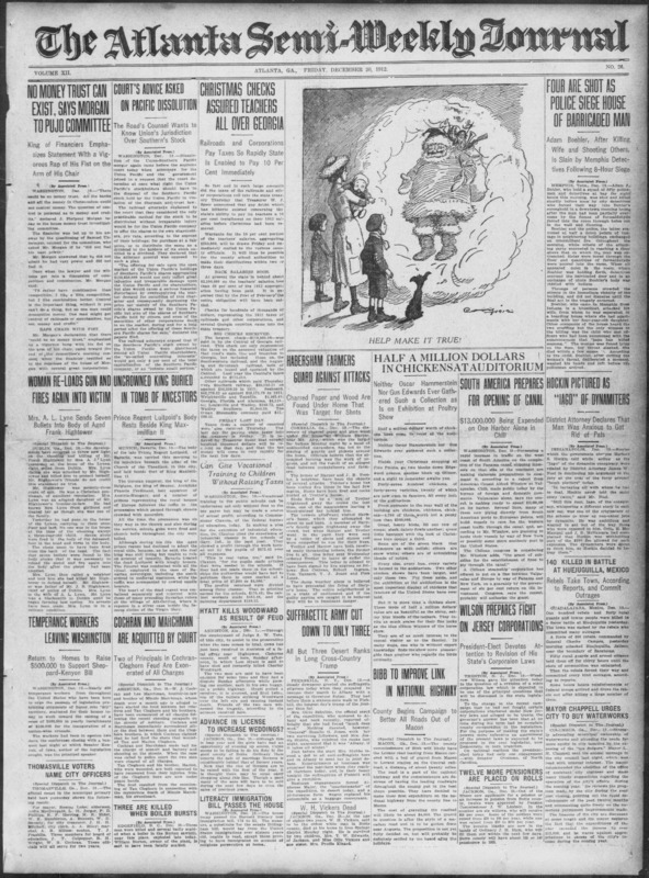 Atlanta semi-weekly journal. (Atlanta, Ga.) 1898-1920, December 20, 1912 - Cochran and Cleghorn aquitted by Court.pdf