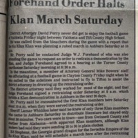 The Wiregrass Farmer October 10, 1985 - Forehand Orders Halts Klan March Saturday.jpg