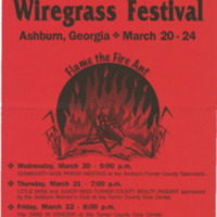 1996 Wiregrass Festival Flyer with schedule - March 20-24, 1996.pdf