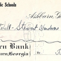 Ashburn Public Schools Bank Statement Checks - Feb 4, 1935 - Ck #2086 - Mitchell Stewart Hardware Co.jpg